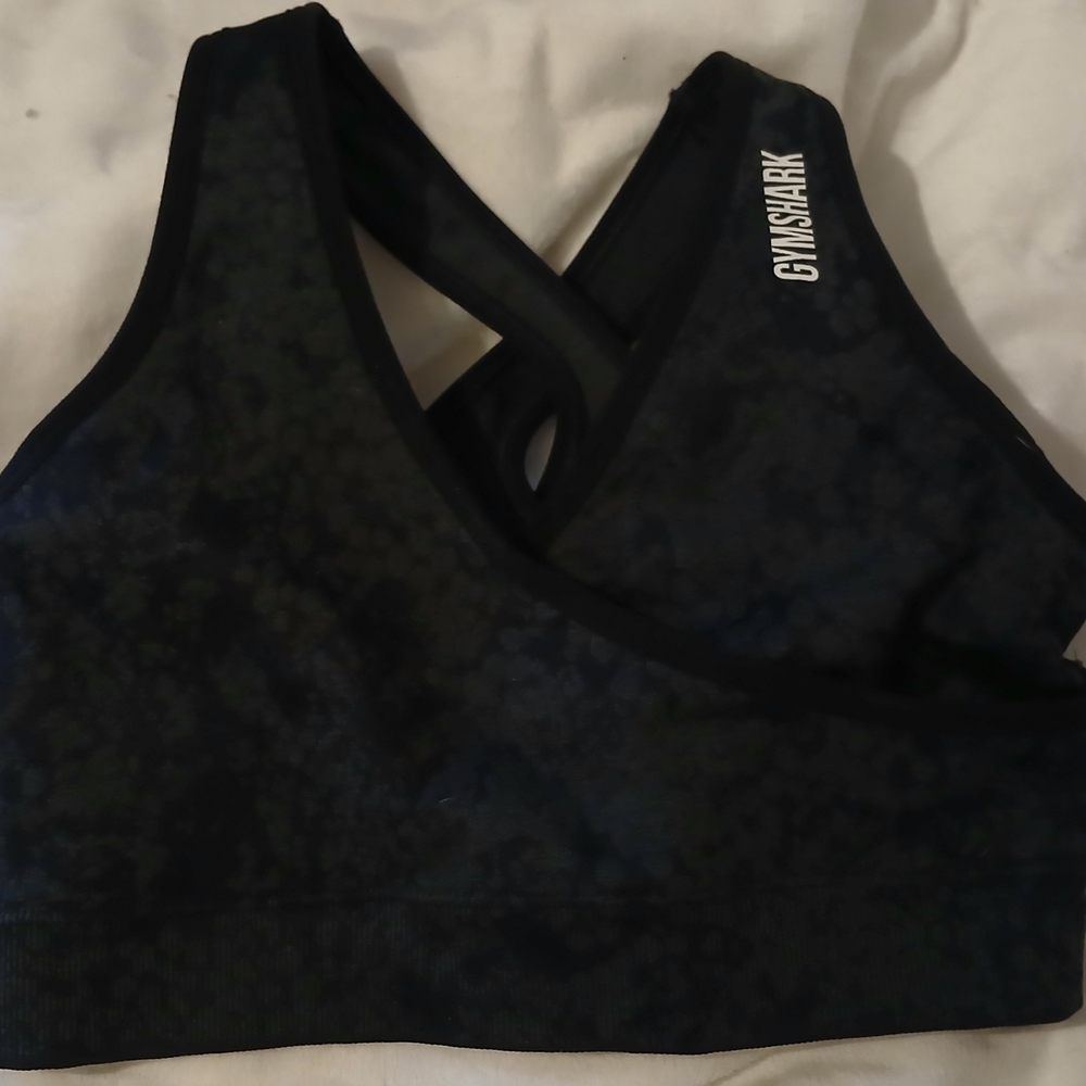 Gymshark Dark Patterned Sports Bra